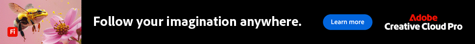 Ad: Adobe: Follow your imagination anywhere. Adobe Creative Cloud Pro