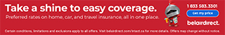 AD: Take a shine to easy coverage. Preferred rates on home, car, and travel insurance, all in one place. Belairdirect. Get my price